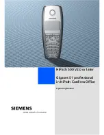 Siemens HiPath 500 Operating Manual preview