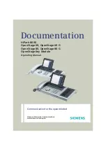 Preview for 1 page of Siemens HiPath 8000 Operating Manual