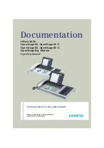 Предварительный просмотр 1 страницы Siemens HiPath 8000 Operating Manual