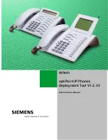 Preview for 1 page of Siemens HIPATH V1.2.33 Administrator'S Manual