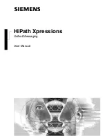 Preview for 1 page of Siemens HiPath Xpressions User Manual