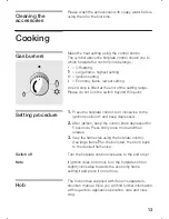 Preview for 13 page of Siemens HK 280 Series Operating Instructions Manual