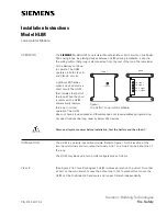 Siemens HLIM Installation Instructions preview