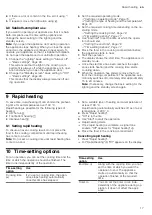 Preview for 17 page of Siemens HN978GM.1 User Manual And Installation Instructions