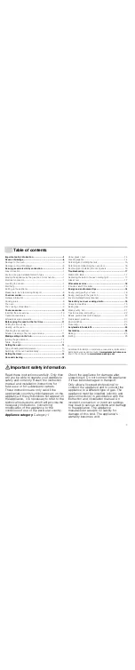 Preview for 3 page of Siemens HR445513N Instruction Manual