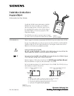 Preview for 1 page of Siemens HTRI-M Installation Instructions