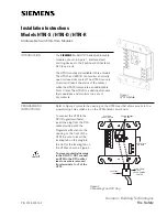 Siemens HTRI-S Installation Instructions предпросмотр