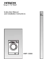 Siemens HWT-1200X Instruction Manual And Installation Instructions preview
