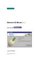 Siemens ID Mouse V 3.1 User Manual preview