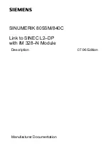 Preview for 1 page of Siemens IM 328-N Description