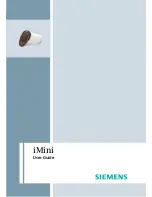 Siemens iMini User Manual preview