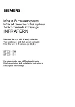 Предварительный просмотр 1 страницы Siemens Infrafern 5TC6 190 Brief Description And Installation Instructions