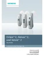 Siemens Intuis 2 User Manual preview