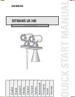 Siemens IQ RADAR 300 Quick Start Manual preview