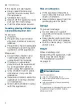 Preview for 4 page of Siemens iQ500 KF21R Series User Manual