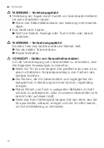 Preview for 10 page of Siemens iQ500 KU15LAFF0 User Manual