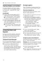 Preview for 12 page of Siemens iQ500 KU15LAFF0 User Manual