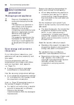 Preview for 12 page of Siemens iQ500 WK14D542 Instruction Manual And Installation Instructions