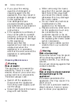 Preview for 10 page of Siemens iQ500 WT47R461ES Installation And Operating Instructions Manual