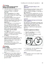 Preview for 13 page of Siemens iQ500 WT47R461ES Installation And Operating Instructions Manual