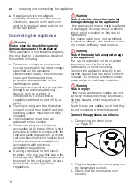 Preview for 14 page of Siemens iQ500 WT47R461ES Installation And Operating Instructions Manual