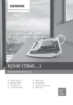 Siemens IQ500 Operating Instructions Manual preview