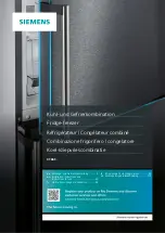 Preview for 1 page of Siemens iQ700 KF86F Series Installation Instructions And Instructions For Use