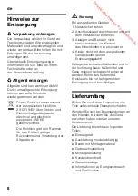 Preview for 8 page of Siemens IQ700 KI42F Series Instructions For Use Manual