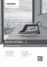 Siemens iQ700 Operating Instructions Manual preview