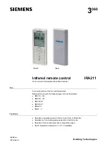 Siemens IRA211 Quick Start Manual preview