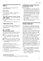 Preview for 21 page of Siemens K IS H Series User Manual