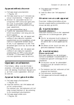 Preview for 71 page of Siemens K IS H Series User Manual