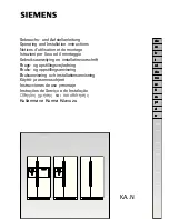 Siemens KA58NA70 Operating And Installtion Instructions предпросмотр