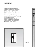 Siemens KA58NP95 Operating And Installtion Instructions предпросмотр