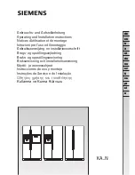 Siemens KA60NA40 Operating And Installation Instructions preview