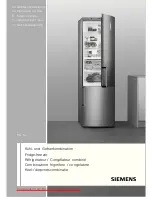 Siemens KG 39NVI30 Instructions For Use Manual предпросмотр