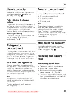 Preview for 29 page of Siemens KG 39NVI30 Instructions For Use Manual