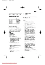 Предварительный просмотр 5 страницы Siemens KG 39P371 Operating Instructions Manual