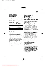 Preview for 21 page of Siemens KG 39P371 Operating Instructions Manual