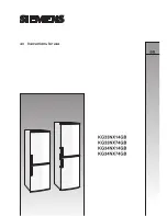 Siemens KG33NX14GB Instructions For Use Manual preview