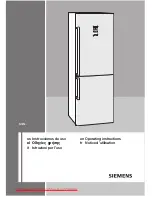 Siemens KG49NP94 Operating Instructions Manual preview