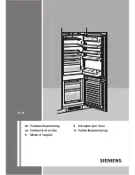 Preview for 1 page of Siemens KI..N series Instructions For Use Manual