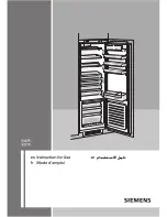 Preview for 1 page of Siemens KI127F Instructions For Use Manual