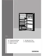 Siemens KI18LA50 Instructions For Use Manual предпросмотр