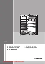 Preview for 1 page of Siemens KI24RA50 Operating Instructions Manual