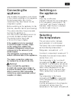 Preview for 25 page of Siemens KI25F Series Instructions For Use Manual