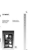 Siemens KI28L series Instructions For Use Manual предпросмотр