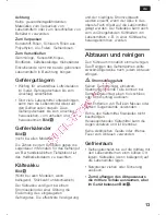 Preview for 13 page of Siemens KI30E440 Instructions For Use Manual