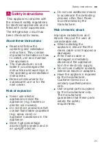 Preview for 21 page of Siemens KI72L Series User Manual