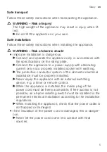 Preview for 5 page of Siemens KI86V Series User Manual